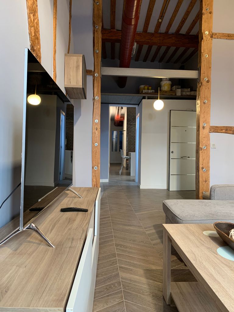 Hall estilo industrial