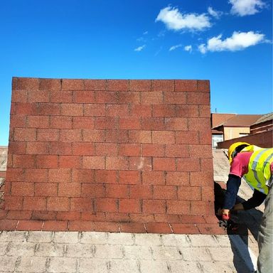 Trabajos en exteriores, fachada, choba